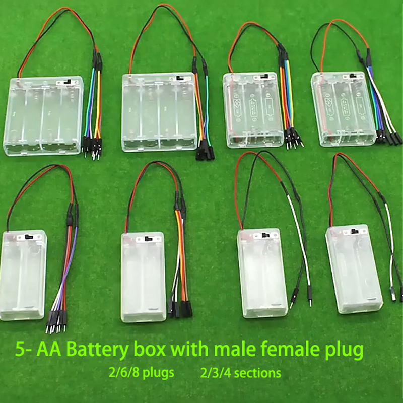 Diy Electronics Holder - Circuito fai-da-te Potenza Diversi fili Portabatterie