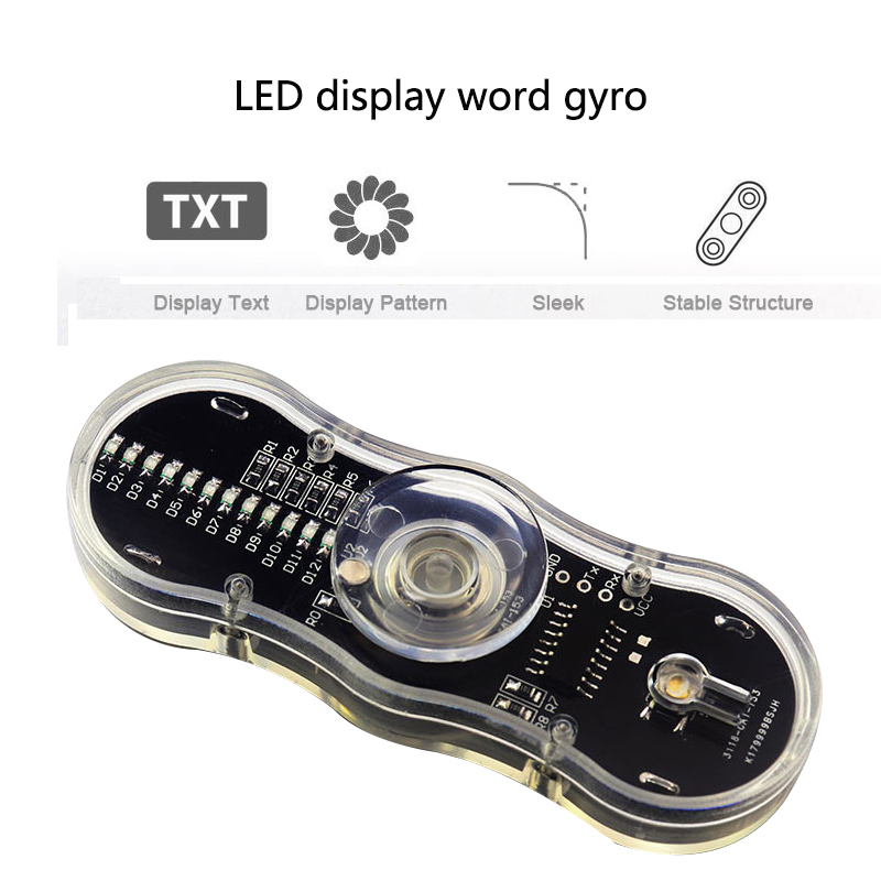 Diy Electronics News - LED Ruota 2 Foglie Kit giroscopio