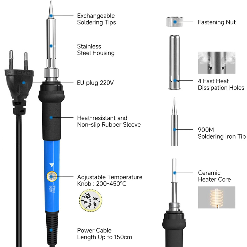 Kit Saldatore Elettrico 220V 6 - Diy Electronics Repair Kit recensione e prezzo