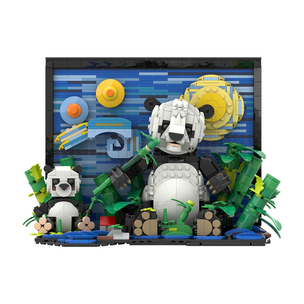 Gobricks MOC VanS Panda Buildi - Diy Electronics Art recensione e prezzo
